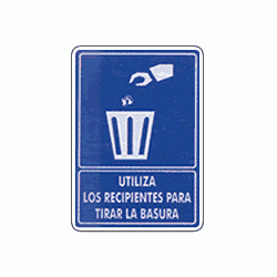 Utiliza recipientes para tirar basura 1