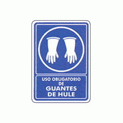 Uso obligatorio de Guantes de hule 1